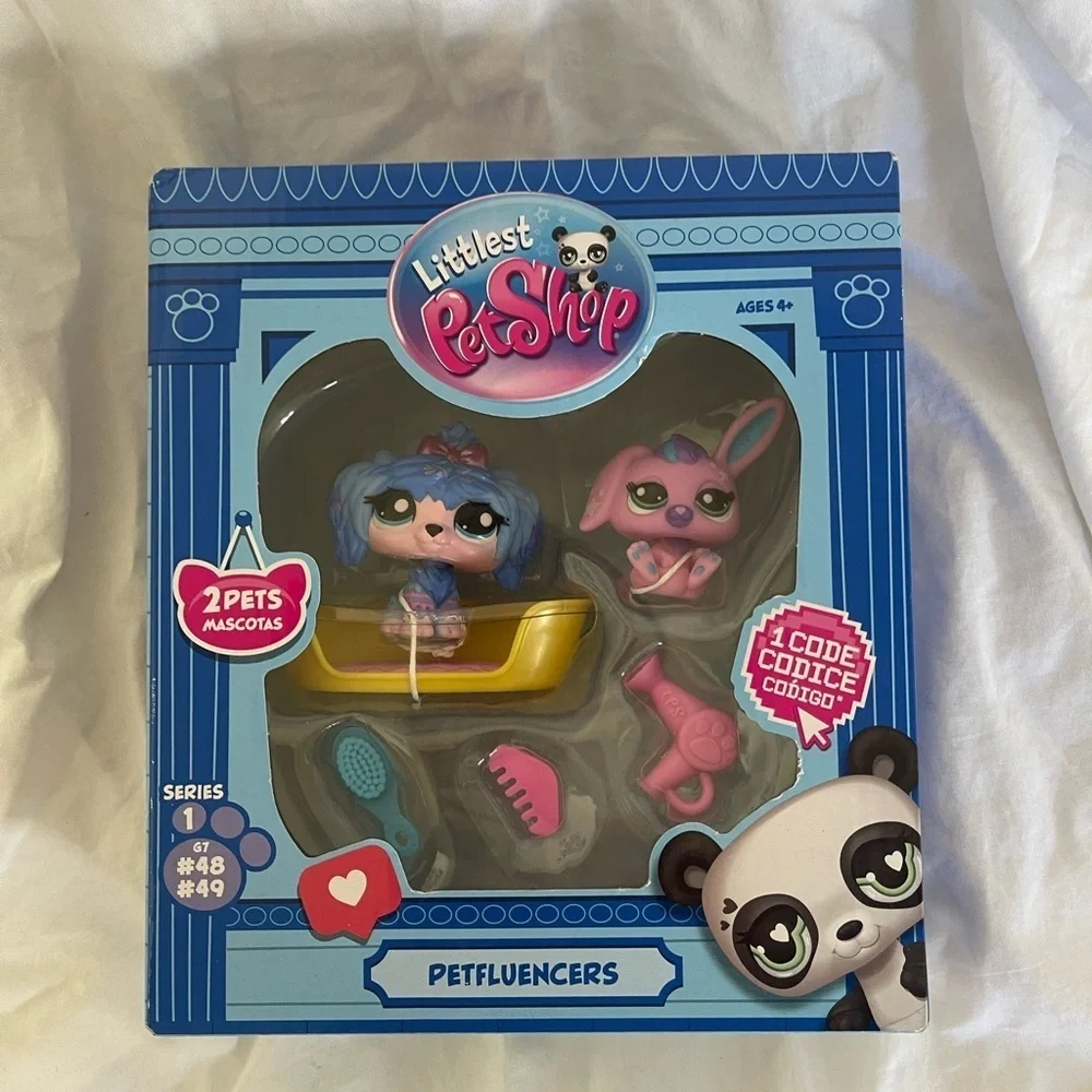 Paires Littlest Pet Shop Gen 7 Dog & Bunny Petfluencer #48 49 G7 LPS NEW